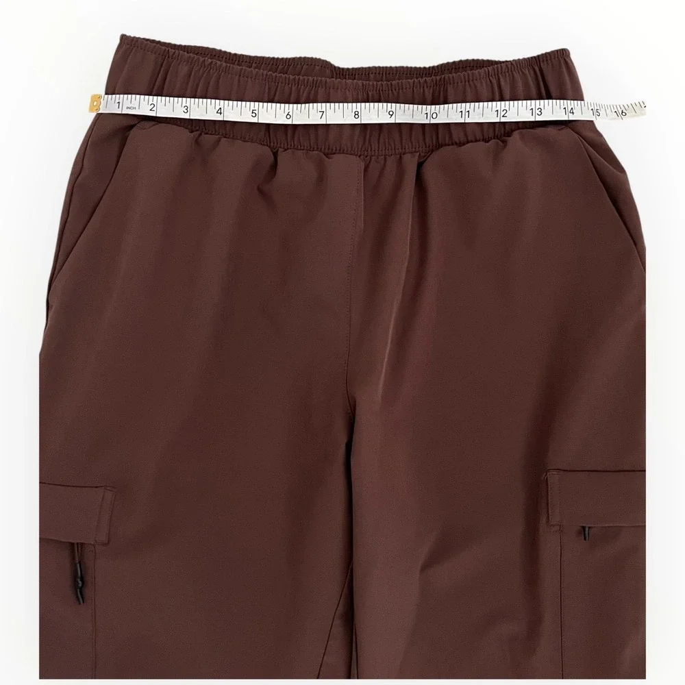 Mondetta Brown Cargo Jogger Pants Utility Athleisure Women’s M